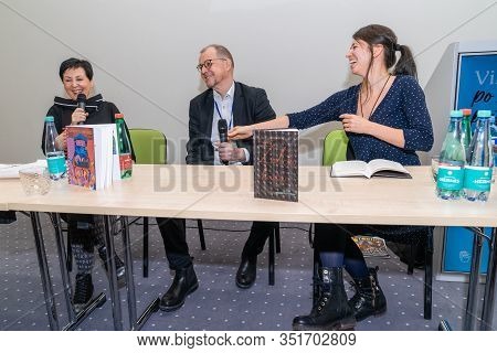 Vilnius, Lithuania - February 22, 2019: The International Vilnius Book Fair Celebrates Its 20th Anni