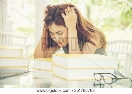 Businesswoman Screaming Had Problem With Life Crisis And Financial Problem. Got A Fired Lost A Job. 