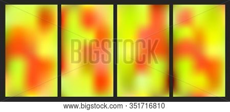 Trendy Minimalistic Fluid Blurred Gradient Background. Modern Backdrop For Poster, Brochure, Adverti