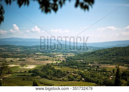 Scenic Amazing View From One Of The Most Beautiful Villages Of France Gordes Of Luberon Valley In Pr