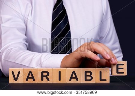 Man Made Word Variable With Wood Blocks