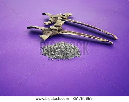 Good Friday, Palm Sunday, Ash Wednesday, Lent Season And Holy Week Concept.  Christian Crosses Made 