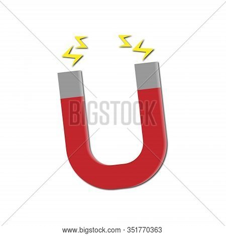 Magnet Flat Design Icon Concept - Vector Icon