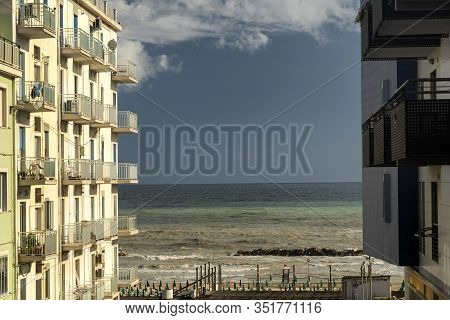 Termoli, Campobasso, Molise, Italy, And Its Beach At Summer