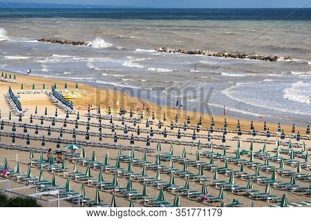 Termoli, Campobasso, Molise, Italy, And Its Beach At Summer