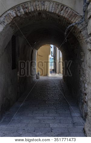 Termoli, Campobasso, Molise, Italy, Street Of The Historic Town