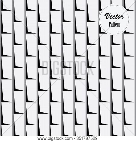 Abstract Vector Pattern, Repeating Abstract Geometric Post-it Or Square With Shadow
