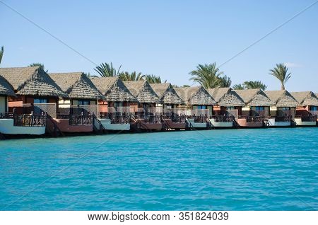 Bungalows By The Sea. El Gouna Is An Egyptian Tourist Resor . It Is Located On The Red Sea In The Re