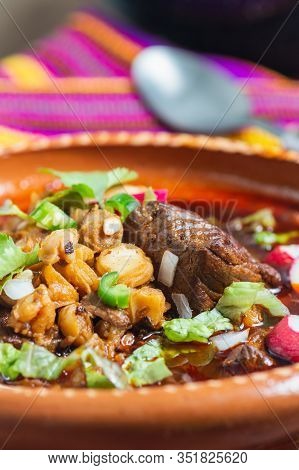 Mexican Red Pozole, Pork And Hominy Stew