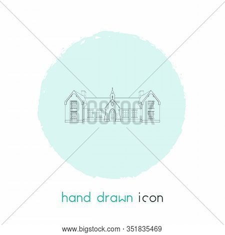 Primary School Icon Line Element. Illustration Of Primary School Icon Line Isolated On Clean Backgro