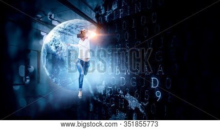 Future of virtual technology. Mixed media