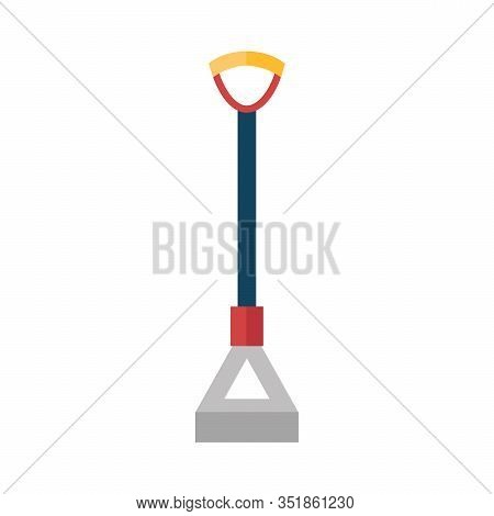 The Garden Hoe.gardening Tools.care Of Plants. Activity, Hobbies, Planting.flat Vector Isolated Illu