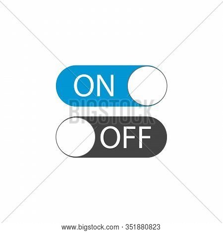 Ui Toggle Switch On And Off Position Button. Vector Illustration Stock Vector Illustration Isolated 
