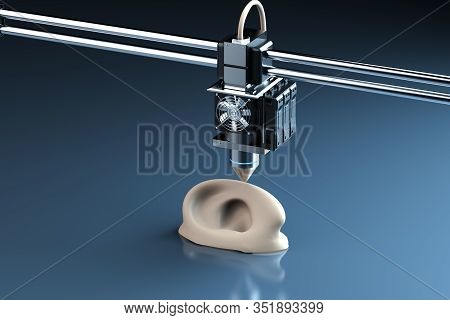 3D Printer Print Prosthetic Ear