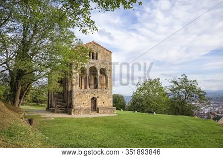 Oviedo, Spain. View Of Church Of Santa Maria Del Naranco Built In 842