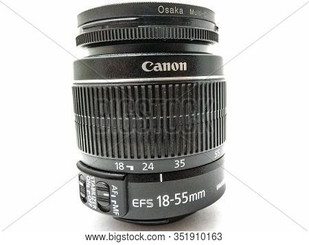 Utter Pardesh , India - Canon Camera Lens , A Picture Of Canon Camera Lens In Noida 21 Feb 2020