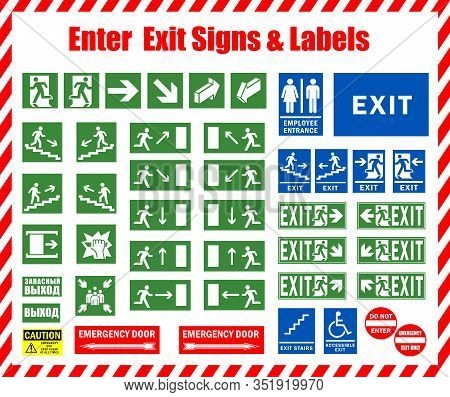 44 Signs That Are Used To Indicate Places Of Evacuation