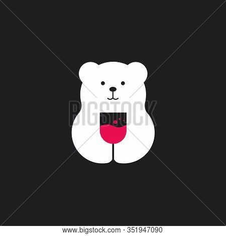 Bear Love Combinations  Art Illustration Vector Template, Suitable For Creative Industry, Multimedia