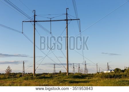 500 Kv High Voltage Power Line, Electricity Pylon