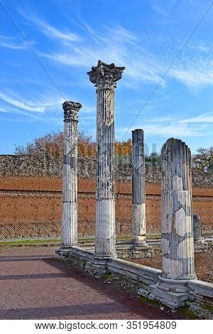 Ancient Ruins In Villa Adriana (hadrians Villa) In Tivoli, Italy