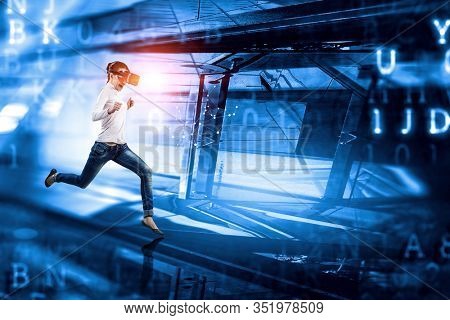 Future of virtual technology. Mixed media