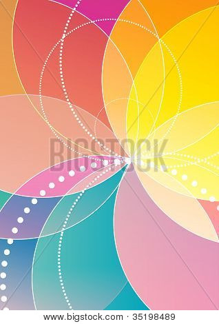 Spirograph rainbow bakgrund