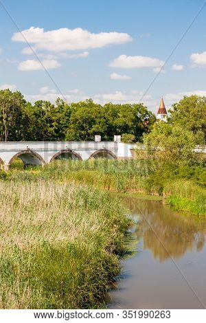 Bridge near the village Hortobagy, NP Hortobagy, Hungaria