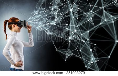 Future of virtual technology. Mixed media