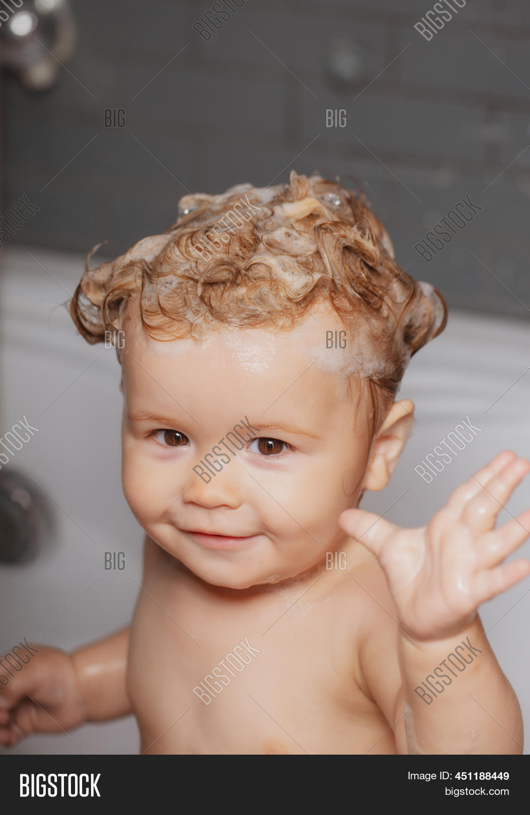 Child Bubble Bath. Image & Photo (Free Trial) Bigstock