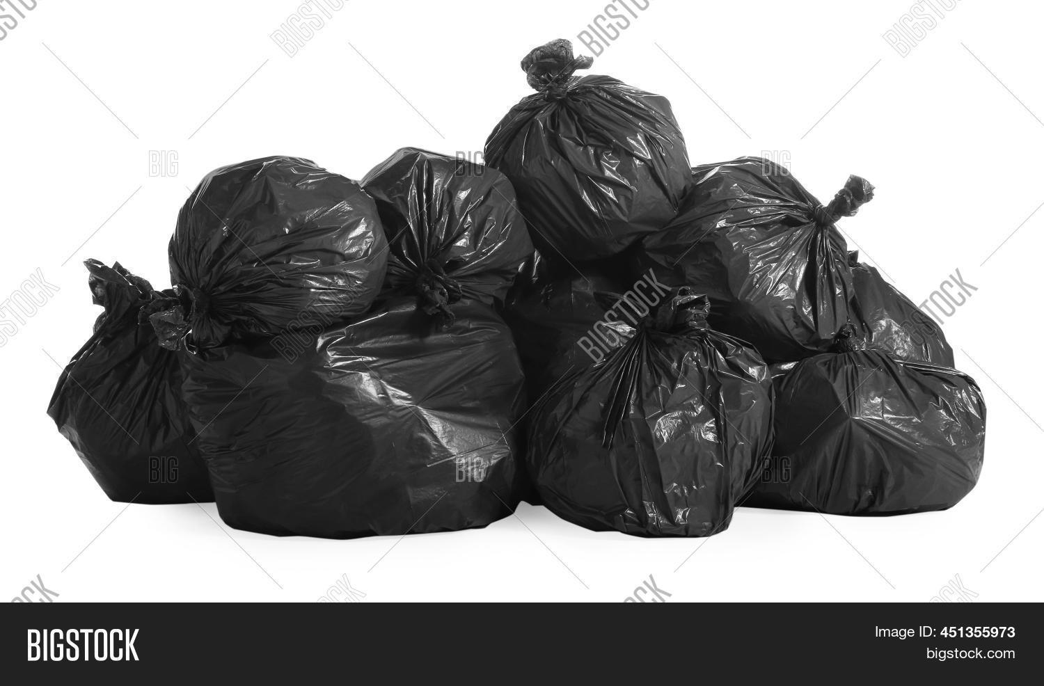 Black Trash Bags Full Image & Photo (Free Trial) Bigstock