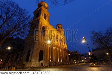 The Saint Sulpice Is A Roman Catholic Church In Paris, On The East Side Of The Place Saint Sulpice ,