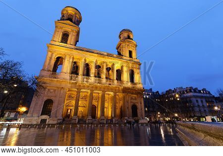 The Saint Sulpice Is A Roman Catholic Church In Paris, On The East Side Of The Place Saint Sulpice ,