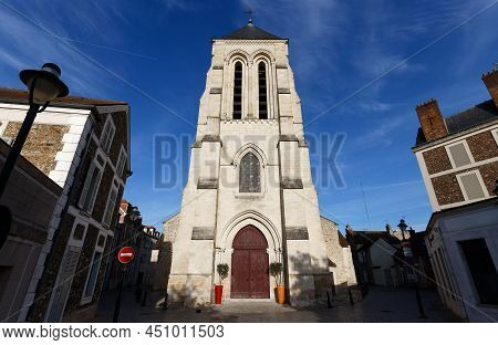 Saint Spire Corbeil Cathedral Is A Roman Catholic Church Located In The Town Of Corbeil-essonnes, Fr