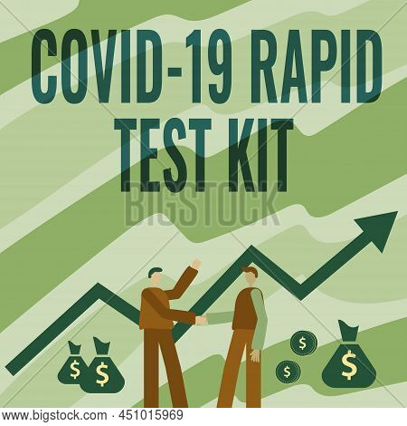 Sign Displaying Rapid Test Kit. Concept Meaning Emergency Medical Diagnostic Equipment That Deliver 
