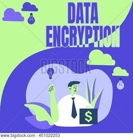 Writing Displaying Text Data Encryption. Concept Meaning Symmetrickey Algorithm For The Encrypting E