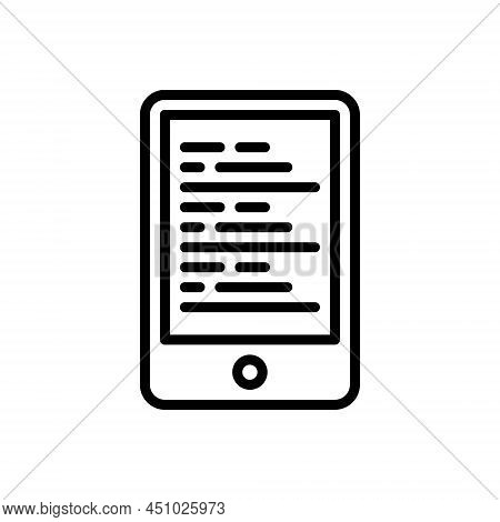 Black Line Icon For Publishers Propagator Propagandist Predicant Pulpiteer Gospeller Online Digital 