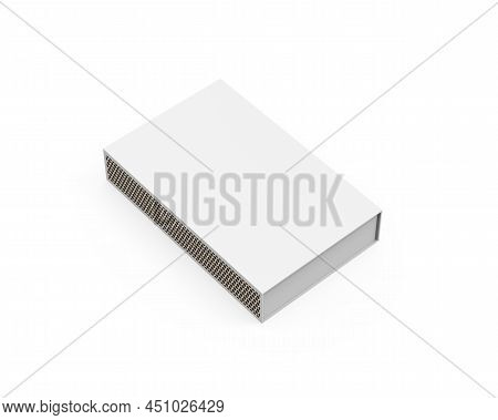 Blank Matchbox Mockup For Branding And Promotion, Empty Paper Packaging Match Book Mockup On Isolate