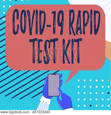 Writing Displaying Text Rapid Test Kit. Business Concept Emergency Medical Diagnostic Equipment That