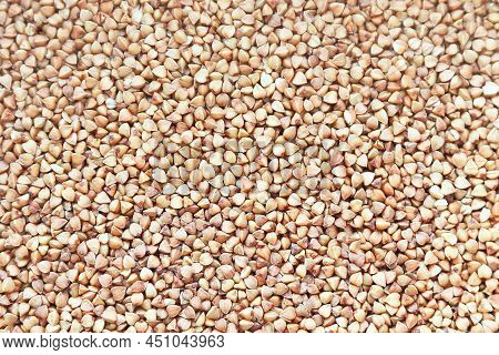 Buckwheat Brown In Color Texture Background Even Layer