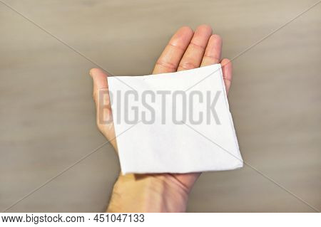 A Helping Hand Always Holds Out A Napkin To Patient