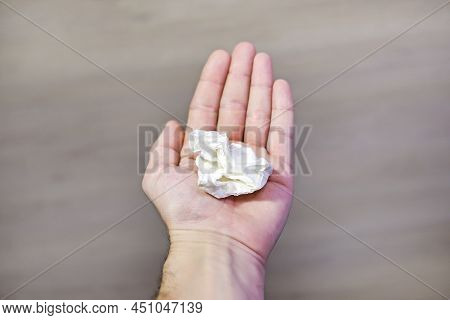 A Helping Hand Always Holds Out A Napkin To Patient