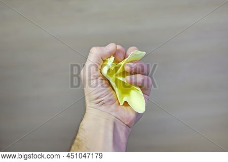 A Helping Hand Always Holds Out A Napkin To Patient