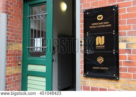 Hamburg, Germany - August 29, 2014: Warner Music Group Office For Central And Eastern Europe, And Wa