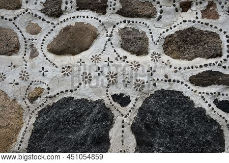 Background Of Stone And Biton With Simple Decor
