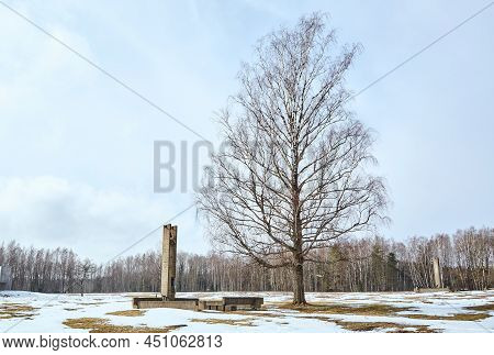 Khatyn, Belarus - March 13, 2021 Memorial Complex. Victims Of The Second World War. Symbol Of The Ma