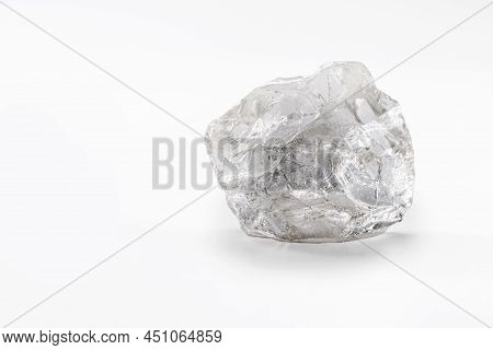Potassium Perchlorate Crystal, Isolated Background, Chemical And Industrial Use Crystal