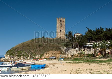 Panorama Of Nea Fokea, Kassandra, Chalkidiki, Greece