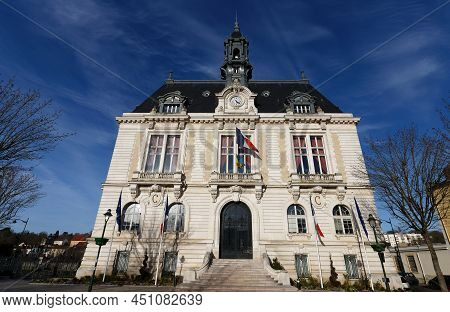 The Town Hall Of Corbeil-essonnes . It Is Commune In The Southern Suburbs Of Paris, France.