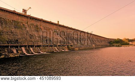Beautiful Landscape View Of Krs Dam View From Brindavan Gardens. Perfect Picnic Spot Or Weekend Gate