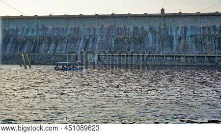Beautiful Landscape View Of Krs Dam View From Brindavan Gardens. Perfect Picnic Spot Or Weekend Gate